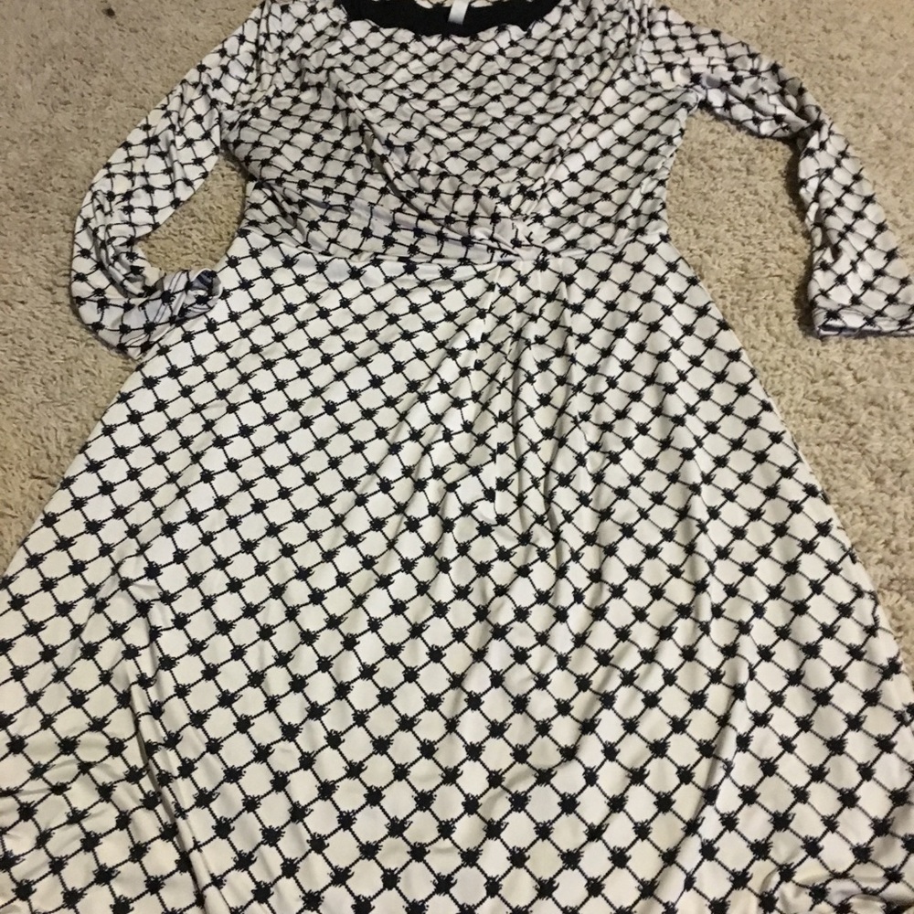 Black and white dress